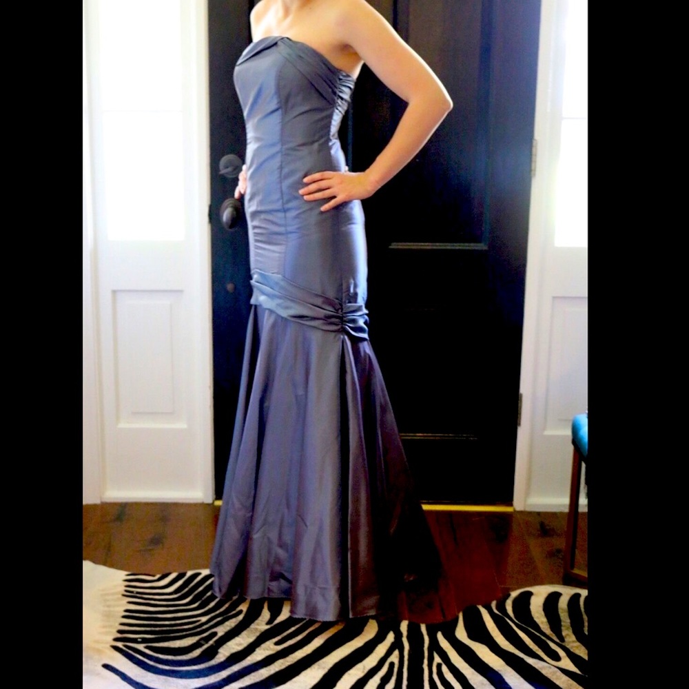 Strapless Mermaid Fishtail Formal Bridesmaid Gown